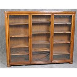 3 Door Large Oak Bookcase