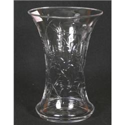 10' Clear Vase Wheel Cut