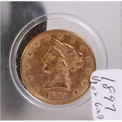 1897 $ 10 Gold Coin