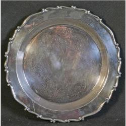Silver Plate Tray Heavy