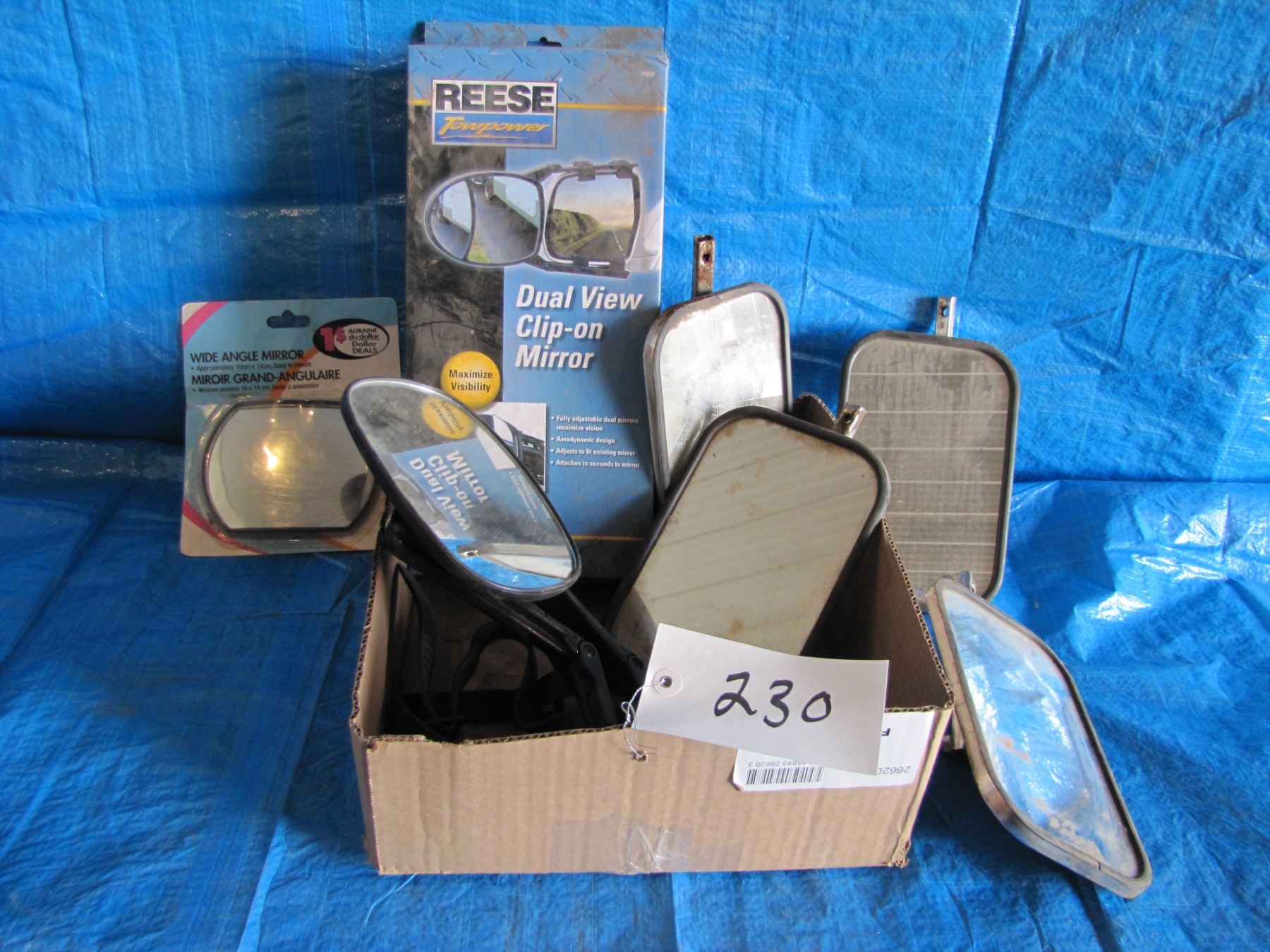 Box of assorted mirrors