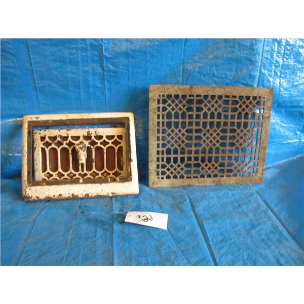 Vintage heat registers