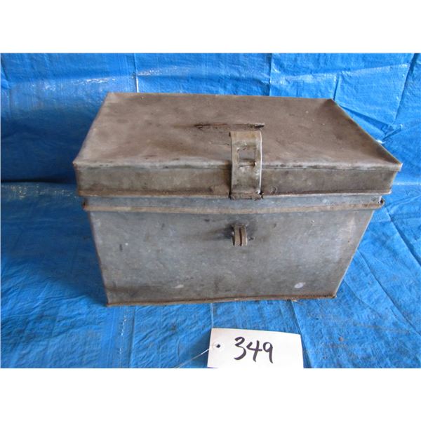 Vintage metal ballot box