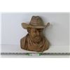 Image 1 : Carved Wooden Cowboy Head