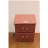 Image 1 : *Wooden Two Drawer Nightstand - 12" x 17" x 21"