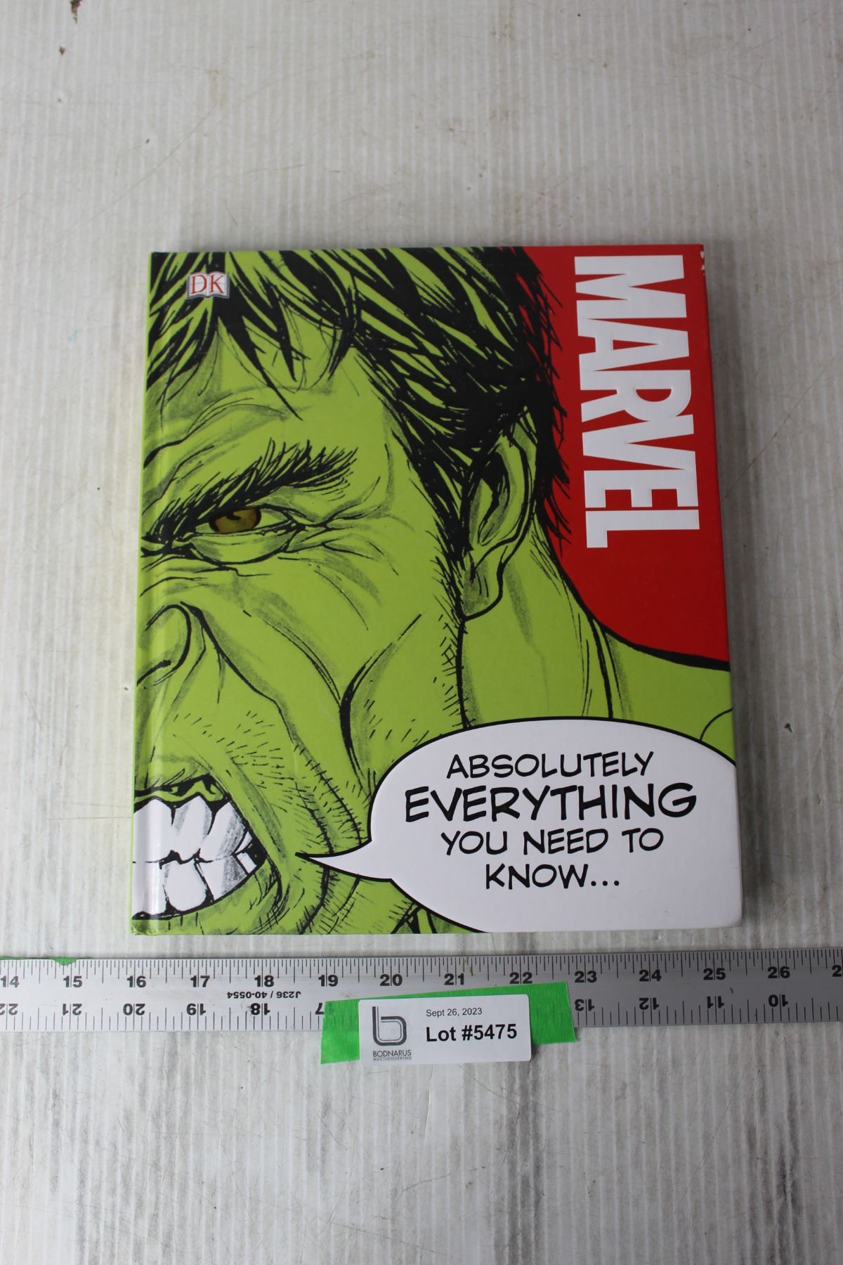 Marvel Everything Marvel Everything You Need to Know Book - Bodnarus Auctioneering