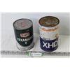 Image 1 : Texaco Texamatic F Transmission Fluid (unopened) - Gulflube Motor Oil (empty)