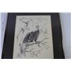 Image 3 : Drawing Print of Eagle (12" x 14") - Pencil Drawing (16 1/4" x 14 1/4")