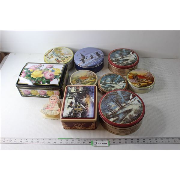 Lot of Tin Containers