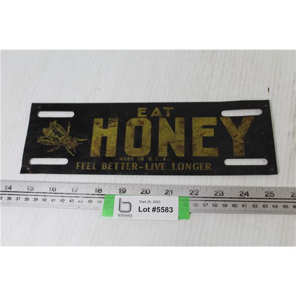 Vintage Tin - Eat Honey Sign