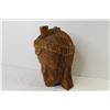 Image 3 : Wooden Egyptian Carved Head (10 x 6.5")