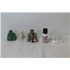 Image 10 : Small Budda Statues - Small Plastic Tambourine - Wooed Sign Plaque - Chuah Watch (not running) - Gui