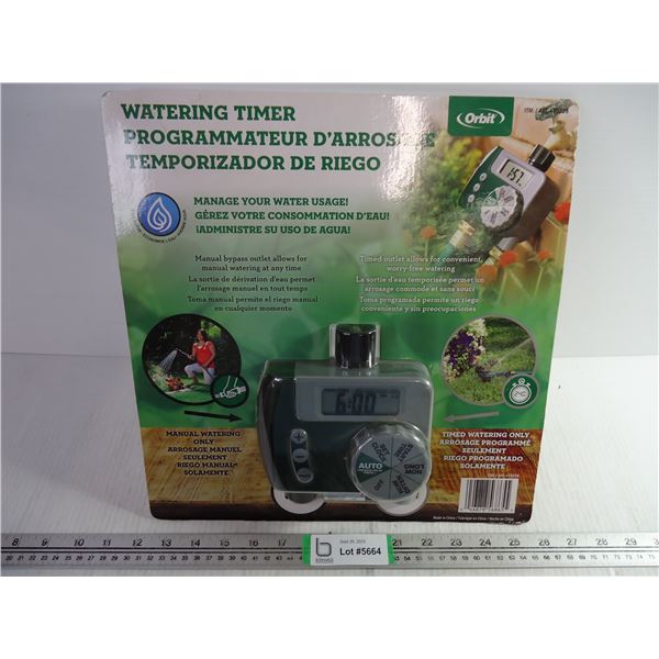 Orbit Brand Watering Timer (new) with Sprinkler Alarm Shell