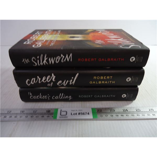 (3) Robert Galbraith Hardcover Novels