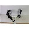 Image 1 : (2) Clip on Desk Lamps, Hair Dryer