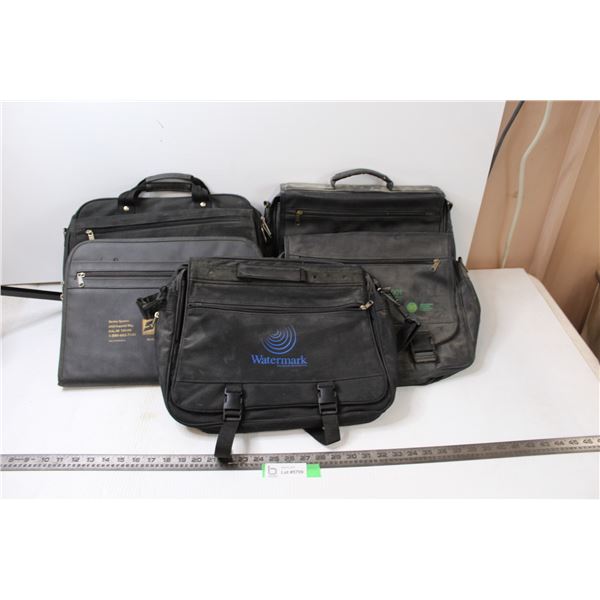 (5) Black Laptop Bags - Advertising