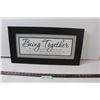 Image 1 : Home Decor Sign "Being Together" -22"x12"