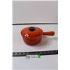 Image 1 : Small Enamel Coated Cast Iron Pot with Lid