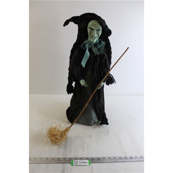 Witch Decoration with Broom