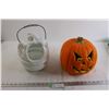 Image 1 : Plastic Light-Up Pumpkin - Untested, Monster Halloween Trick-or-Treat Basket