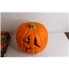 Image 2 : Light-Up Pumpkin - Untested, (4) Halloween/Fall Tablecloths - Smells Like Smoke