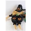 Image 2 : (4) Halloween/Fall Decorations - Scarecrow Witch, Scarecrow Pumpkins, Small Table Centrepiece
