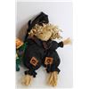 Image 4 : (4) Halloween/Fall Decorations - Scarecrow Witch, Scarecrow Pumpkin, Scarecrow, Small Table Centrepi