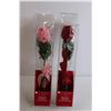 Image 4 : (2) Valentine's Day Musical Roses - In Box, (1) Works and (1) Doesn't; Fiber Couple Bears - In Box