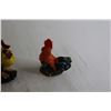 Image 4 : (3) Rooster Decorations