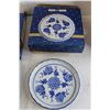 Image 4 : (2) Heartwarmers Blue and White Plates, Heartwarmers Blue and White Planter
