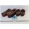Image 1 : Assorted Sanding Belts (18" x 24") - Steel Strapping (Nos)