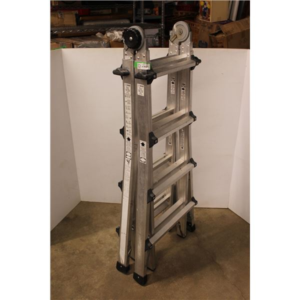 * Folding Aluminum Industrial Ladder