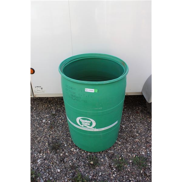 ** Green Plastic Barrel - 35" (Used for Water)