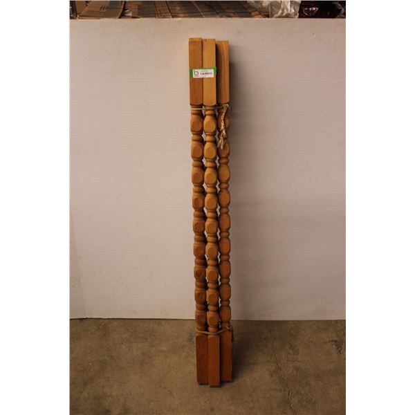 *(5) Wooden Spindles