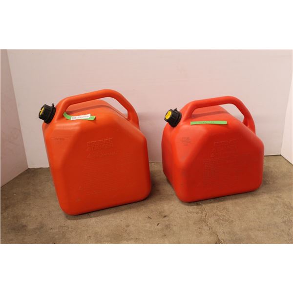 *(2x Bid Price) (2) Plastic 20L Jerry Cans