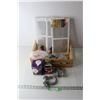 Image 1 : Wooden Crate with Air Grills, Lightbulbs and Misc