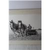 Image 3 : Framed Art of a Man Riding Riding Grain Drill by Horses - 16 1/2" x 22 1/2"