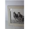 Image 4 : Framed Art of a Man Riding Riding Grain Drill by Horses - 16 1/2" x 22 1/2"
