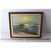 Image 1 : Framed Painting of an Ocean Scene by Edmonson - 17" x 20"