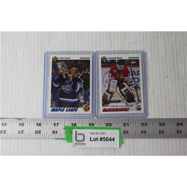 (2) NHL Trading Cards - Potuin and Hasek