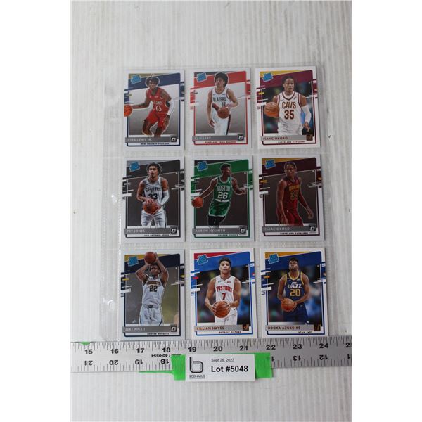 (9) NBA Rookie Trading Cards