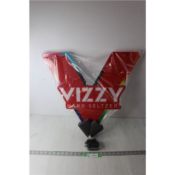 Vizzy Hard Seltzer Neon Bar Sign with Adaptor (Brand New, Working)