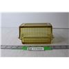 Image 1 : Hazel Atlas Amber Ribbed Large Butter Dish - 6.5" wide 3.25" tall