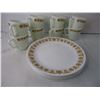 Image 2 : Corelle Butterfly Gold Dishes-(7) Plates,(8) Saucers,(4) Bowls and (8) Cups