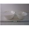 Image 1 : (2)  Federal Glass Milk Glass Bowls