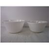 Image 2 : (2)  Federal Glass Milk Glass Bowls
