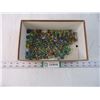 Image 1 : Box of Assorted Marbles-Approx 100 in total