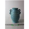 Image 1 : Blue Ceramic Vase - Made in England