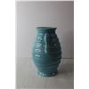 Image 2 : Blue Ceramic Vase - Made in England