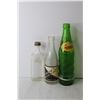 Image 2 : (3) Vintage Bottles and Industrial Light